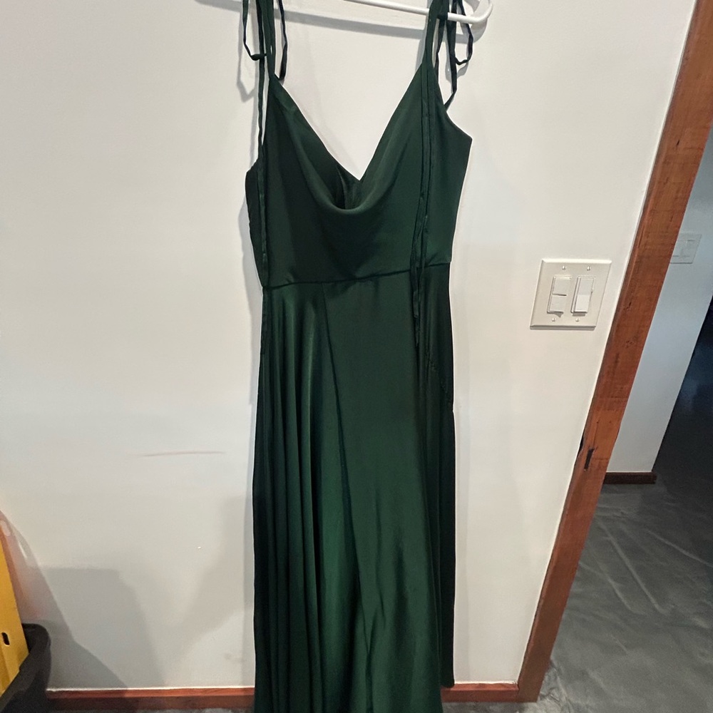 Elegant Dark Green Maxi Dress
